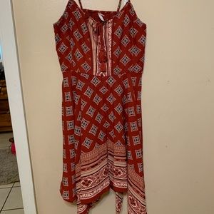 Patterned Kerchief Dress